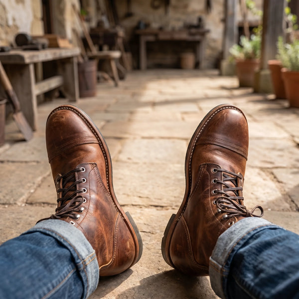 Abel - Men's Lace Up Leather Ankle Boots