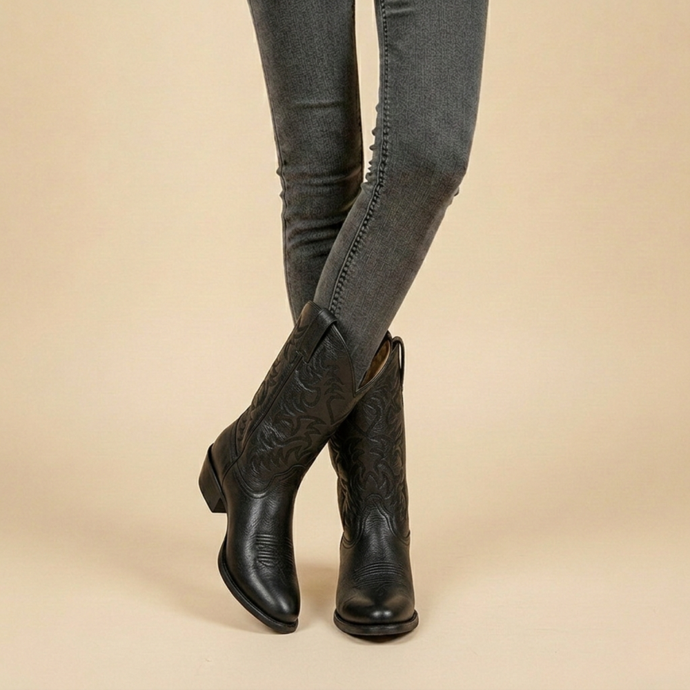 Adelaide - Women's Embroidered Western Cowboy Boots
