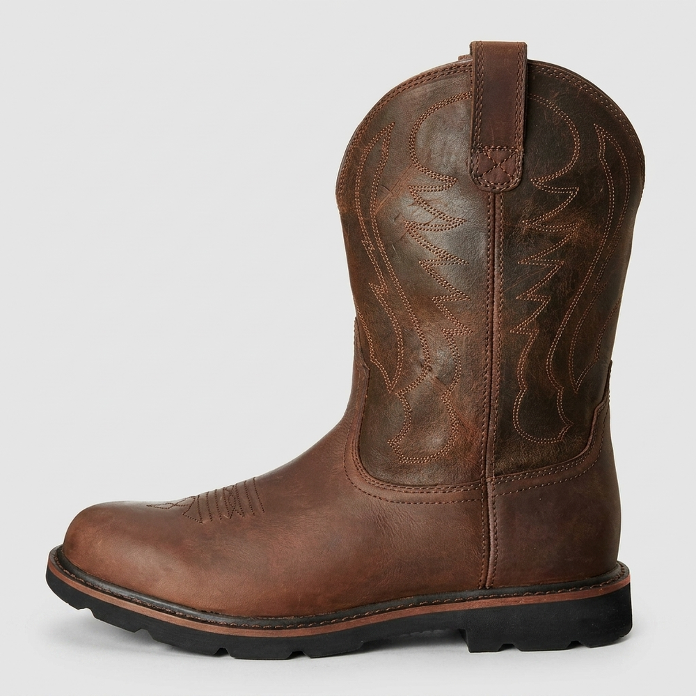 Alaric - Men's Distressed Leather Cowboy Boots