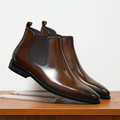 Anders - Men's Polished Leather Chelsea Boots