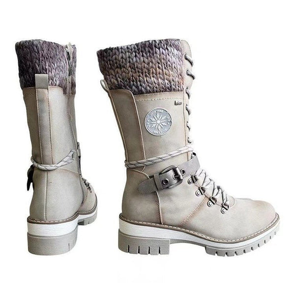Beatrix - Women's Knit Cuff Waterproof Winter Boots