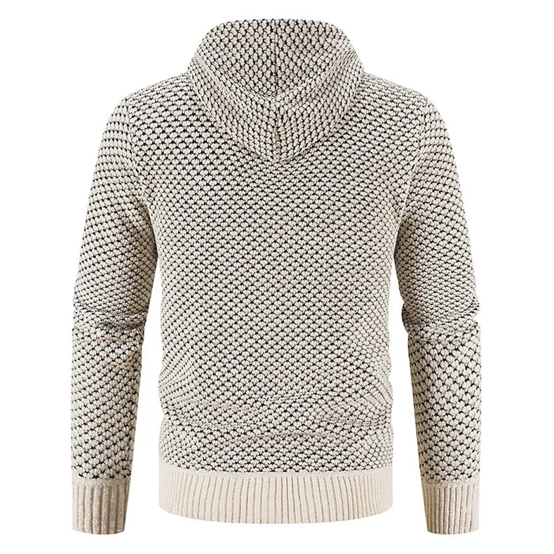 Beckett - Men's Hooded Zip Up Knit Cardigan