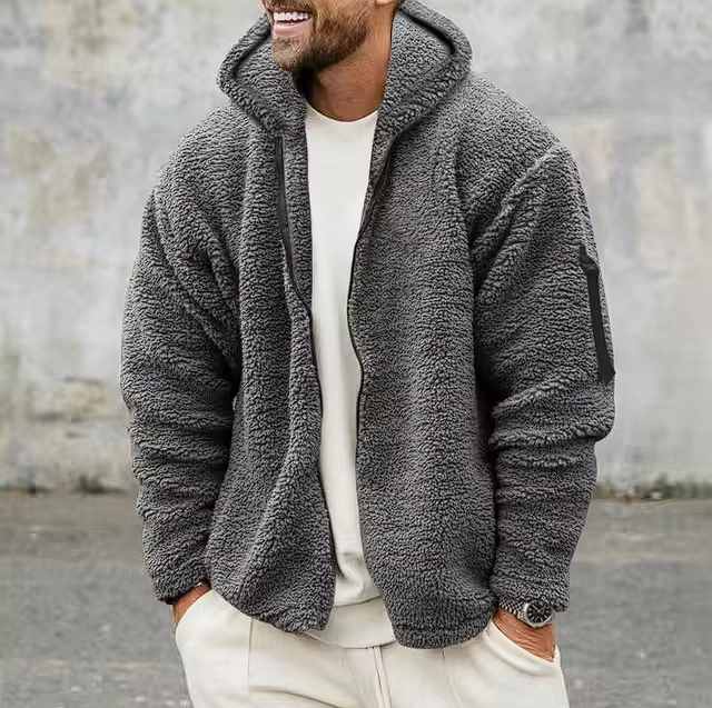 Bertram - Men's Sherpa Fleece Zip Up Jacket
