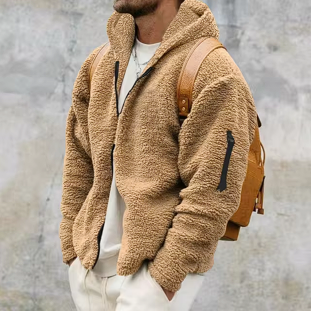 Bertram - Men's Sherpa Fleece Zip Up Jacket