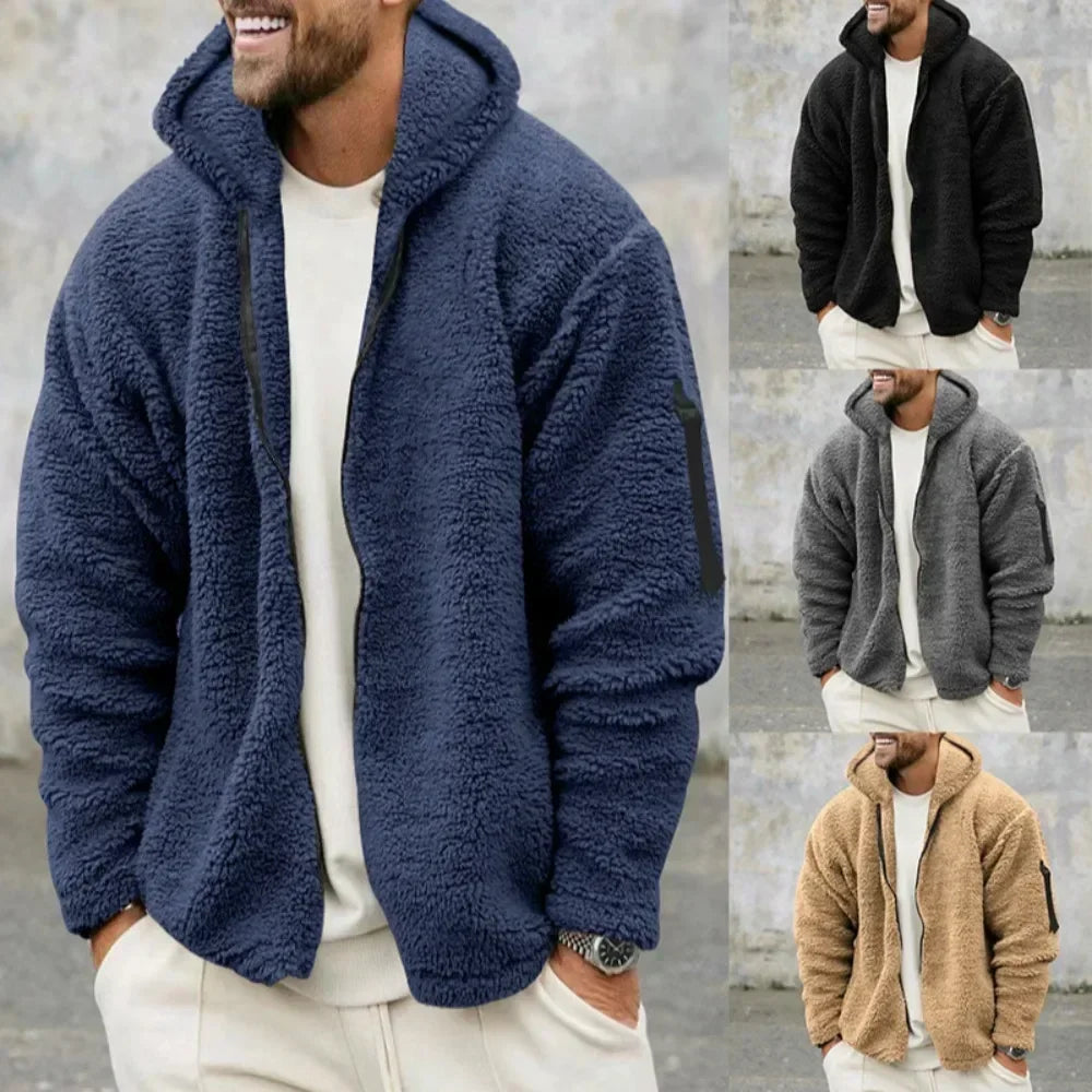 Bertram - Men's Sherpa Fleece Zip Up Jacket