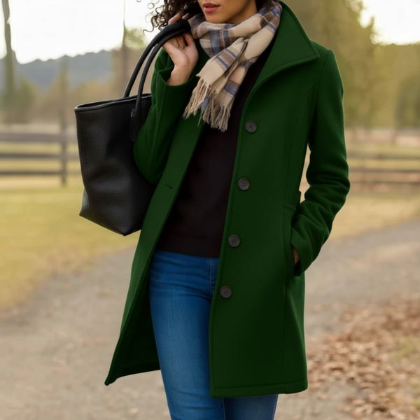 Briar - Women's Mid Length Button Front Coat