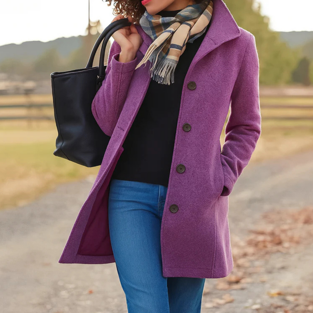 Briar - Women's Mid Length Button Front Coat
