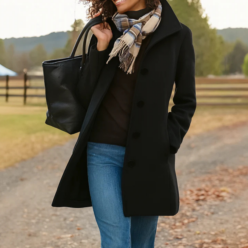 Briar - Women's Mid Length Button Front Coat