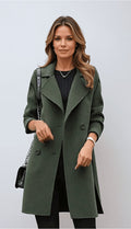 Bridget - Women's Double Breasted Mid Length Coat