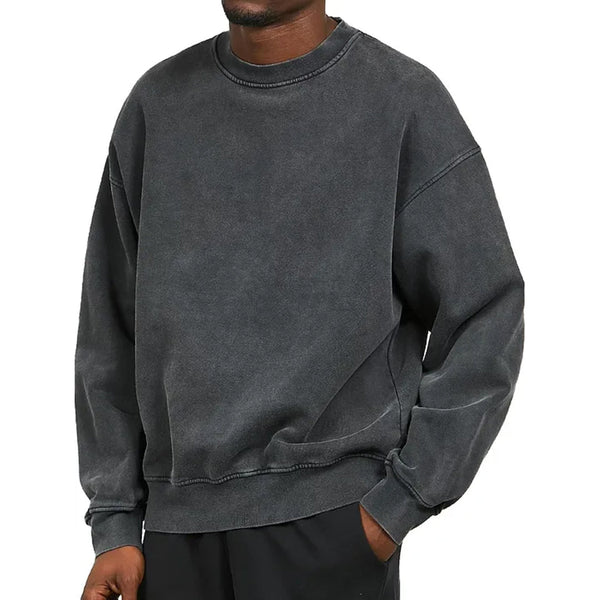 Clifford - Men's Washed Crew Neck Sweatshirt