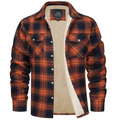 Crawford - Men's Sherpa Lined Plaid Flannel Shacket