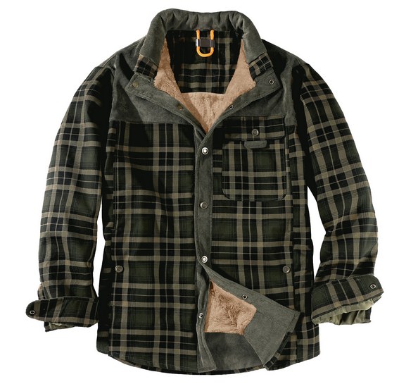 Dalton - Men's Heavyweight Plaid Flannel Overshirt