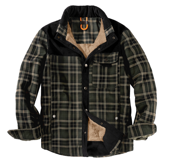 Dalton - Men's Heavyweight Plaid Flannel Overshirt