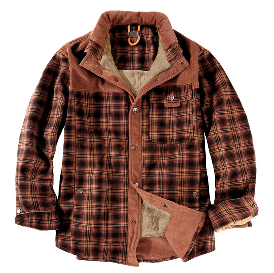 Dalton - Men's Heavyweight Plaid Flannel Overshirt