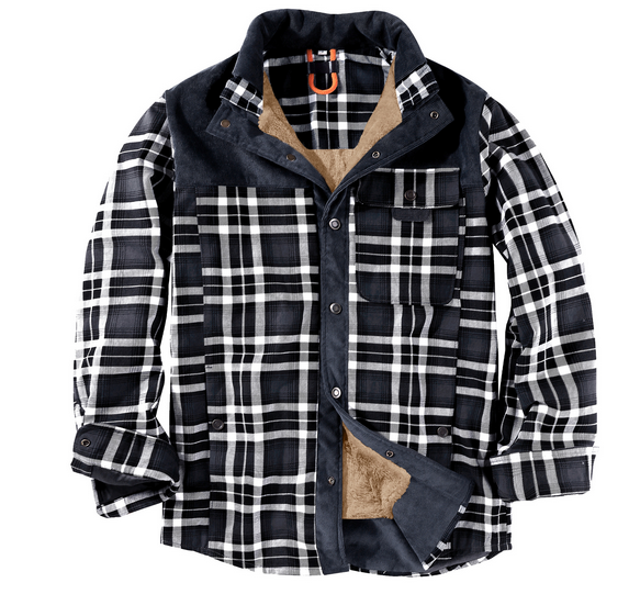 Dalton - Men's Heavyweight Plaid Flannel Overshirt