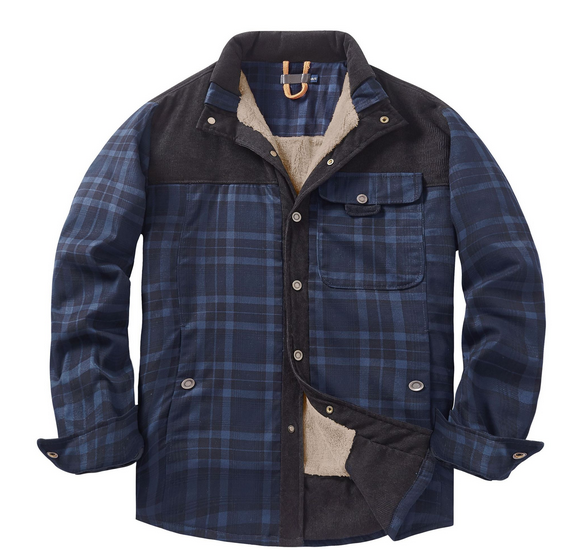 Dalton - Men's Heavyweight Plaid Flannel Overshirt