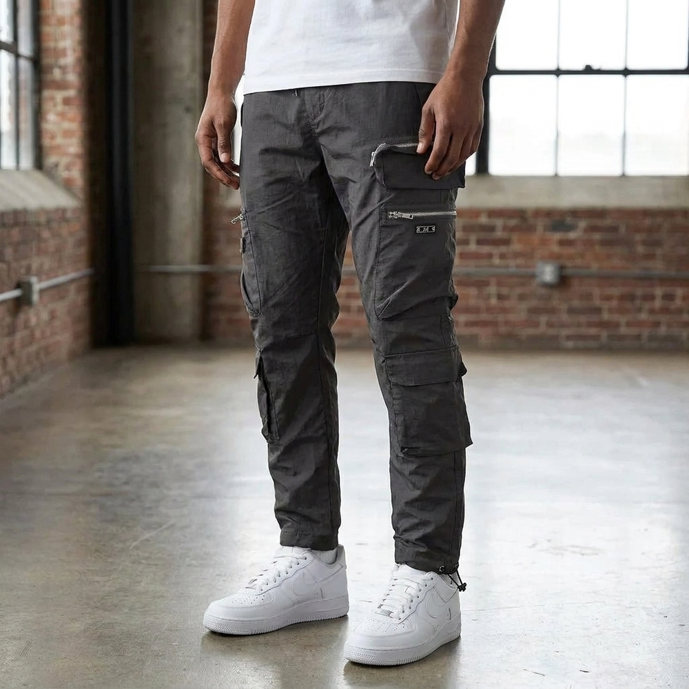 Ellis - Men's Beltless Tactical Cargo Trousers