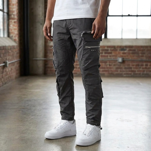 Ellis - Men's Beltless Tactical Cargo Trousers