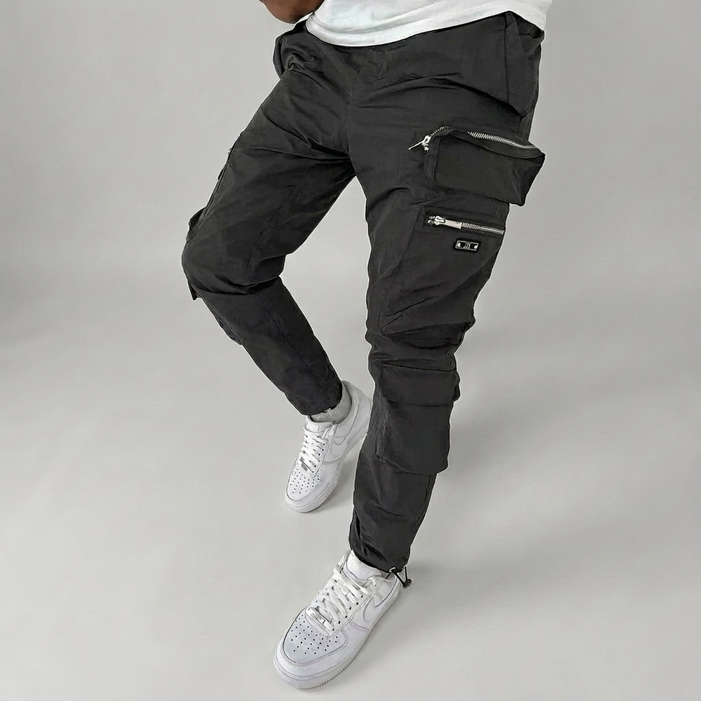 Ellis - Men's Beltless Tactical Cargo Trousers