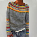 Estelle - Women's Fair Isle Crew Neck Sweater