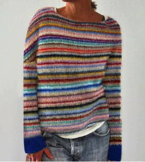 Estelle - Women's Fair Isle Crew Neck Sweater