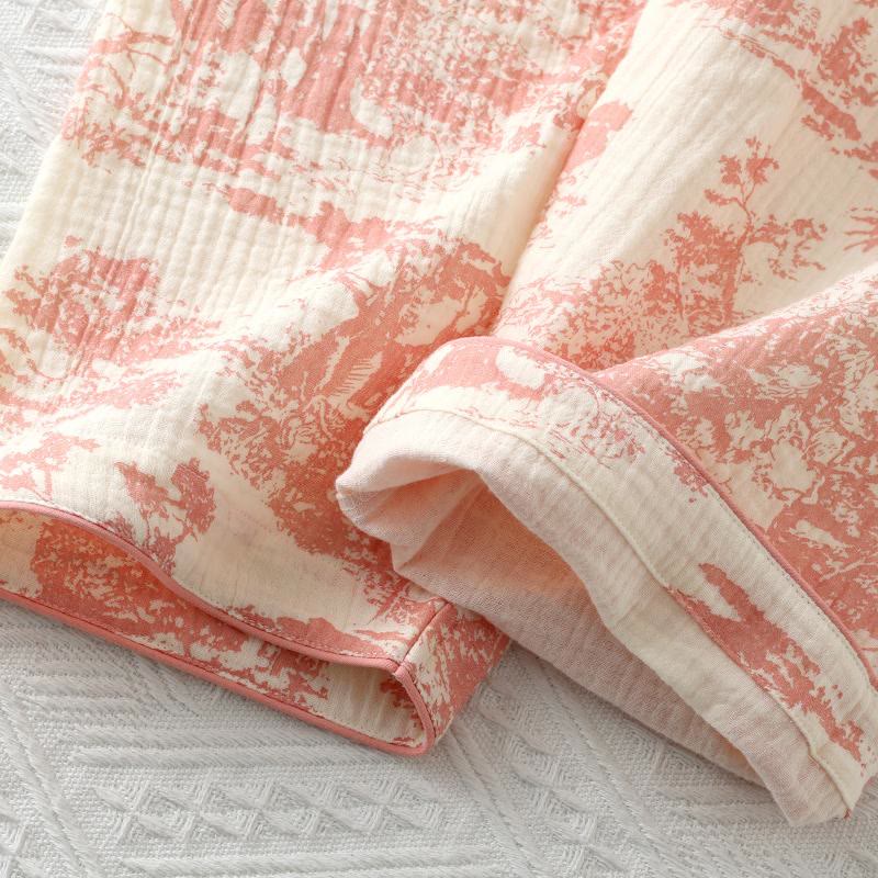 Felicity - Women's Cotton Gauze Kimono Pajama Set