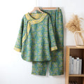 Fern - Women's Floral Cotton Gauze Pajama Set