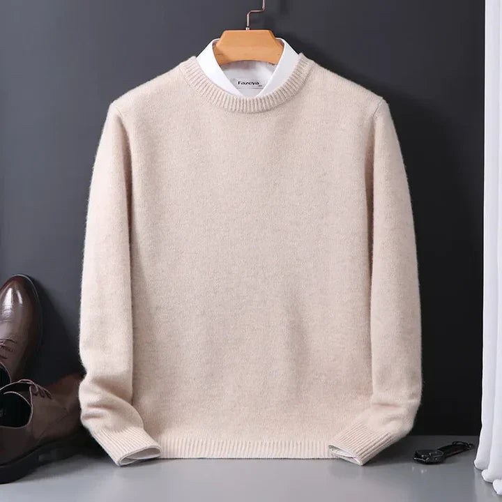 Forrest - Men's Classic Crew Neck Knit Sweater