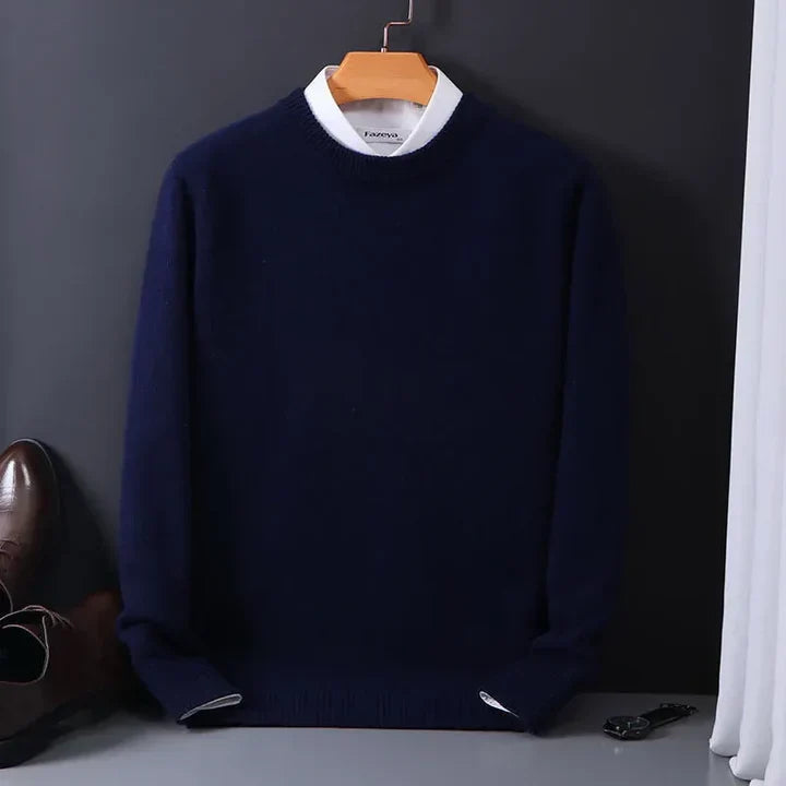 Forrest - Men's Classic Crew Neck Knit Sweater