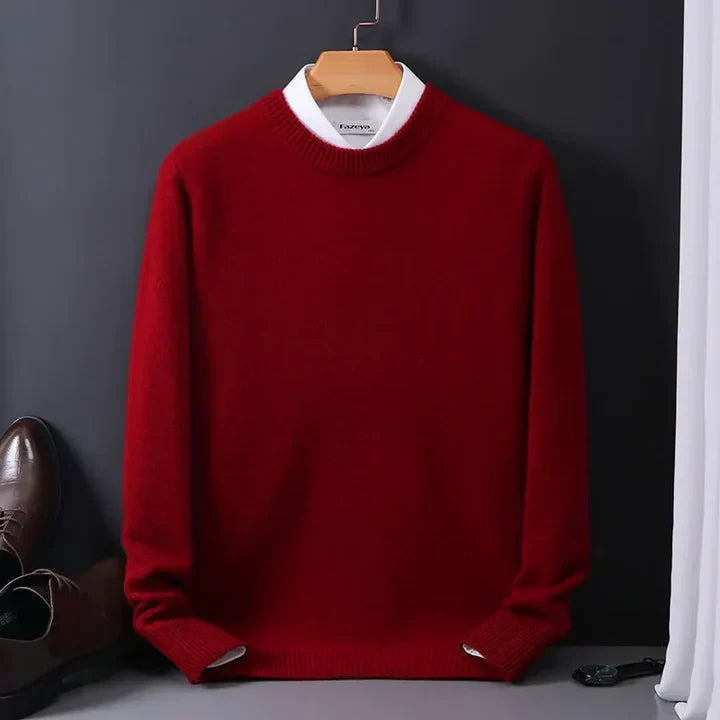 Forrest - Men's Classic Crew Neck Knit Sweater