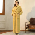Frances - Women's Sherpa Fleece Hooded Bathrobe