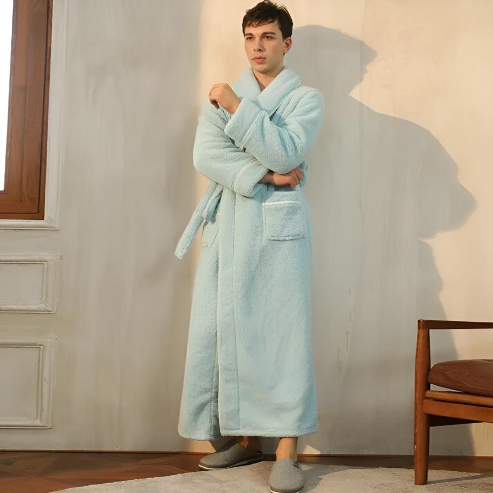 Frances - Women's Sherpa Fleece Hooded Bathrobe