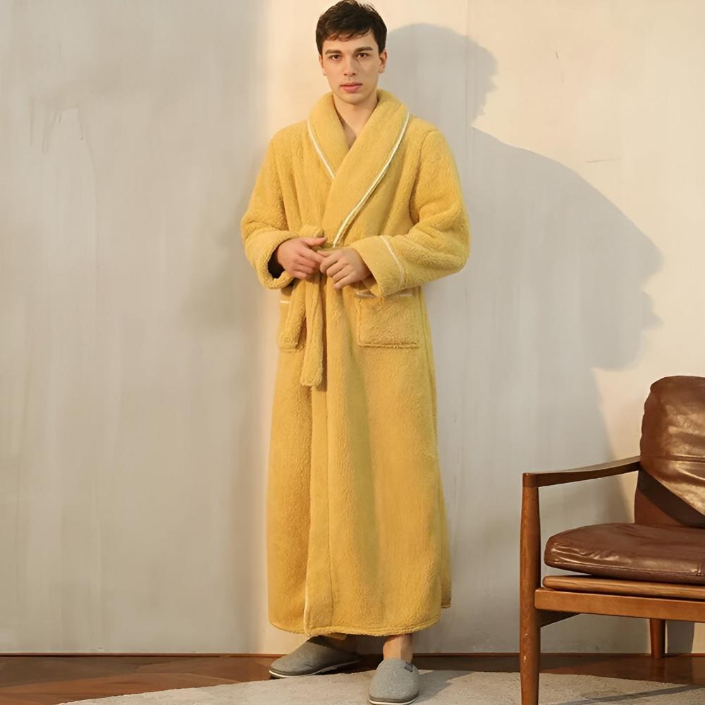 Frances - Women's Sherpa Fleece Hooded Bathrobe