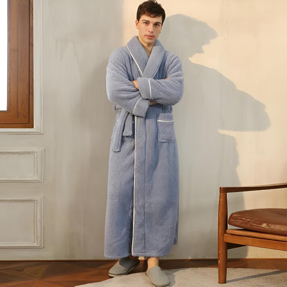 Frances - Women's Sherpa Fleece Hooded Bathrobe