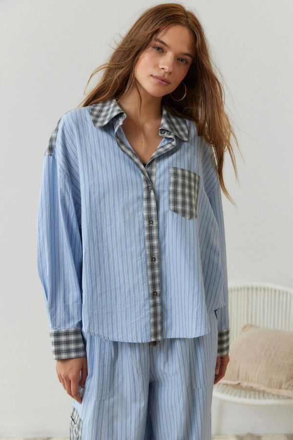 Georgia - Women's Relaxed Fit Two Piece Pajama Set