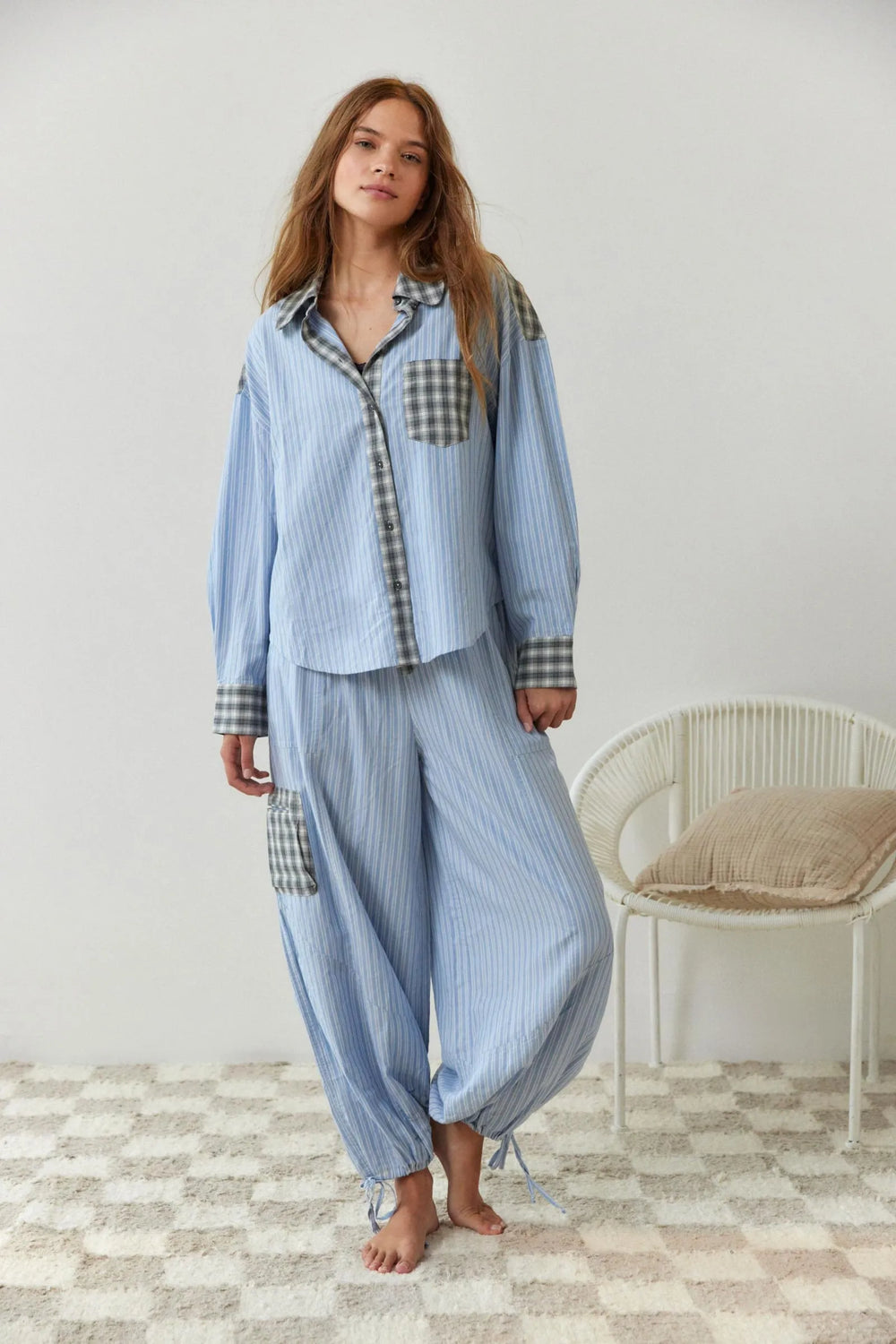 Georgia - Women's Relaxed Fit Two Piece Pajama Set