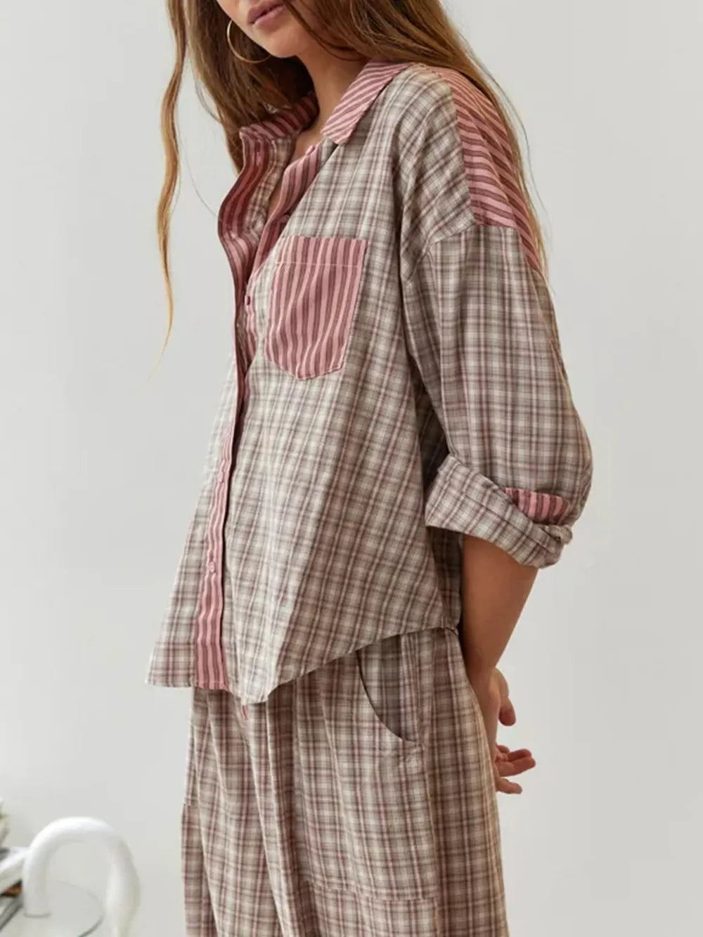 Georgia - Women's Relaxed Fit Two Piece Pajama Set