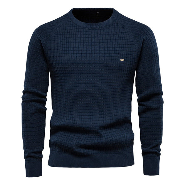Gideon - Men's Textured Knit Crew Neck Sweater