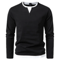 Gustav - Men's Long Sleeve Henley Shirt