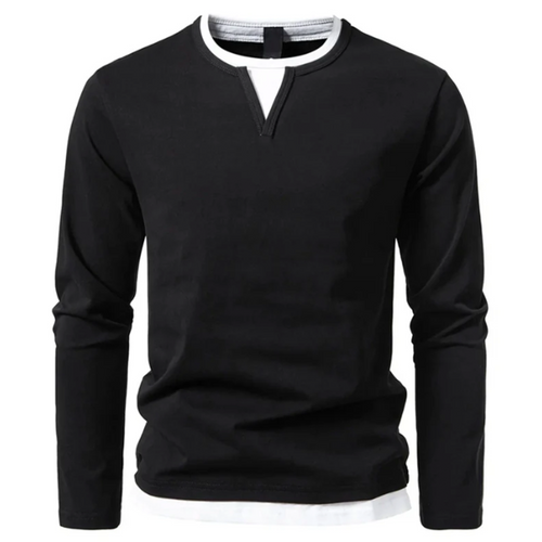 Gustav - Men's Long Sleeve Henley Shirt