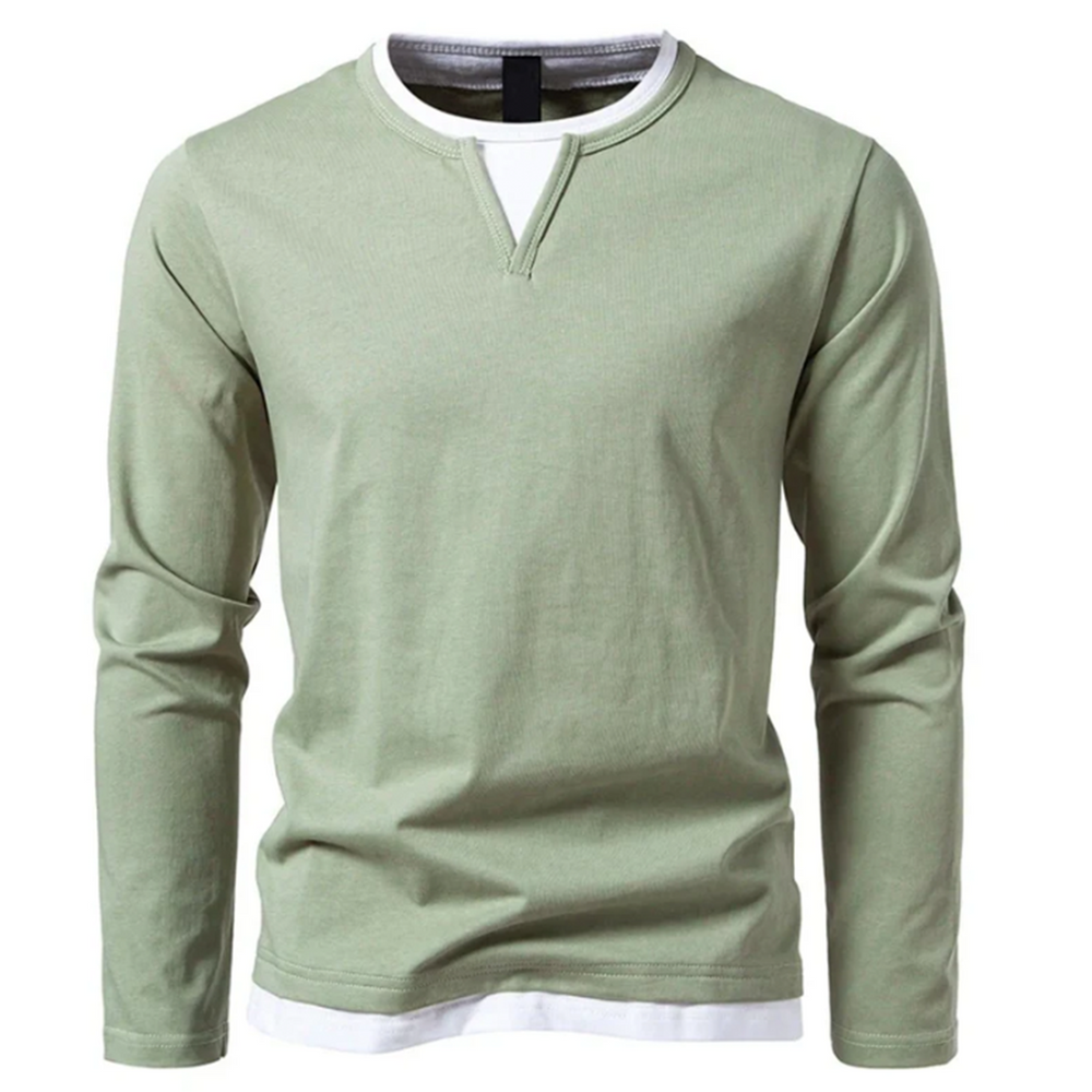 Gustav - Men's Long Sleeve Henley Shirt