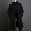 Hamish - Men's Single Breasted Long Overcoat