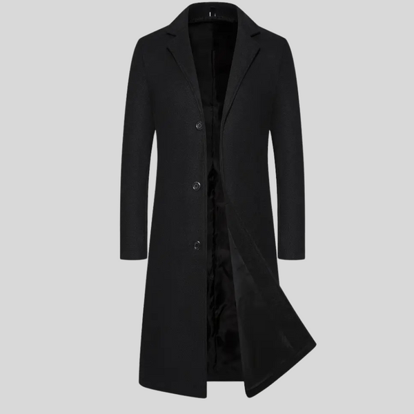 Harlan - Men's Slim Fit Long Winter Overcoat