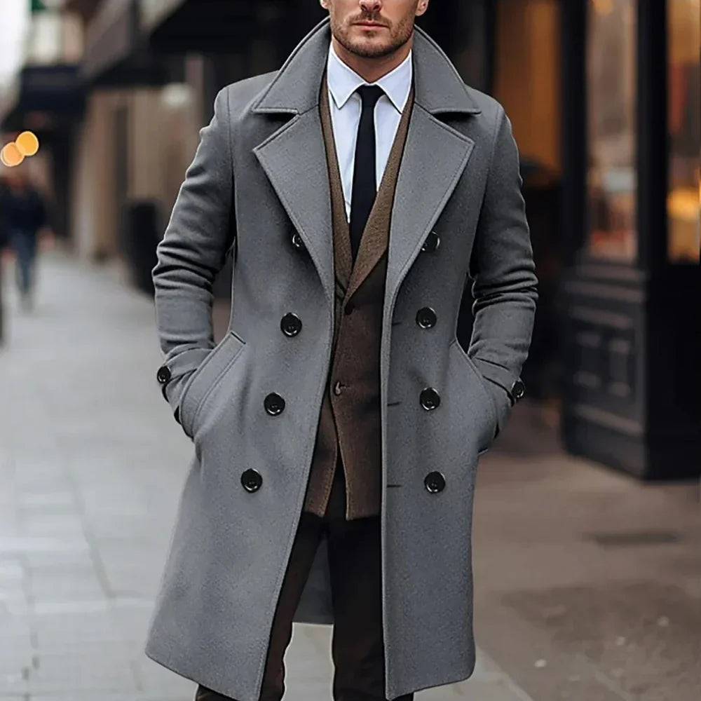 Harvey - Men's Double Breasted Pea Coat