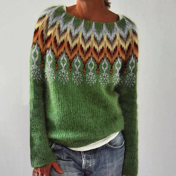Iris - Women's Nordic Fair Isle Christmas Sweater