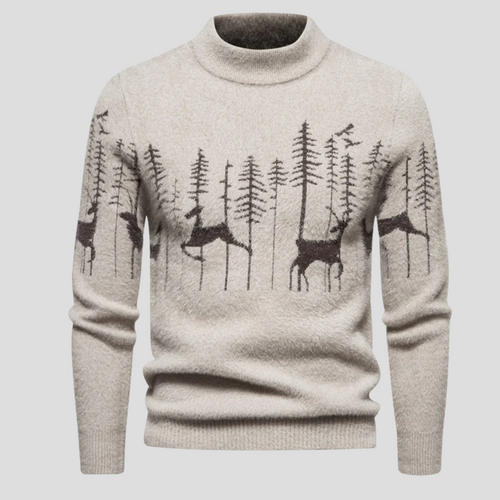 Jules - Men's Reindeer Knit Christmas Sweater