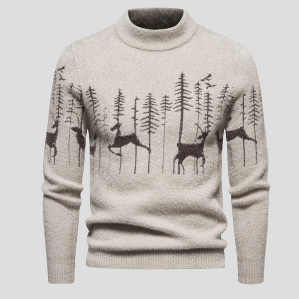 Jules - Men's Reindeer Knit Christmas Sweater