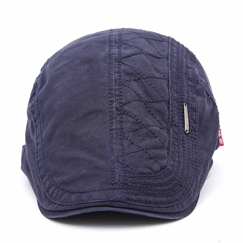 Kendra - Women's Quilted Cotton Flat Cap