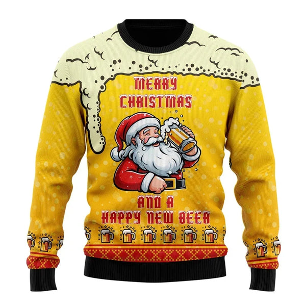 Kenneth - Men's Funny Beer Ugly Christmas Sweater