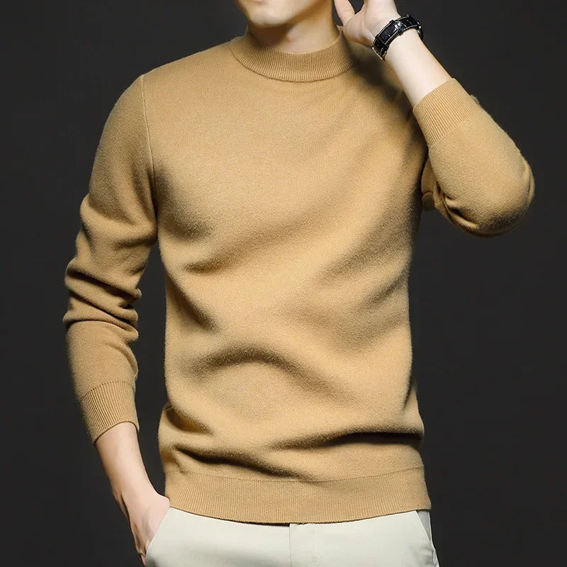 Landon - Men's Fine Knit Crew Neck Sweater